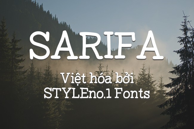Font Việt hóa SVN Sarifa