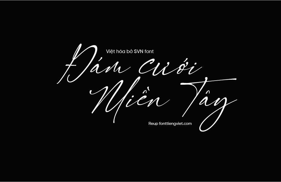 Font Việt hóa SVN Signatie