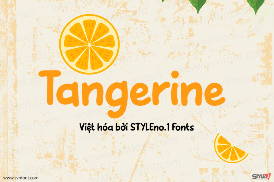 Font Việt hóa SVN Tangerine HB