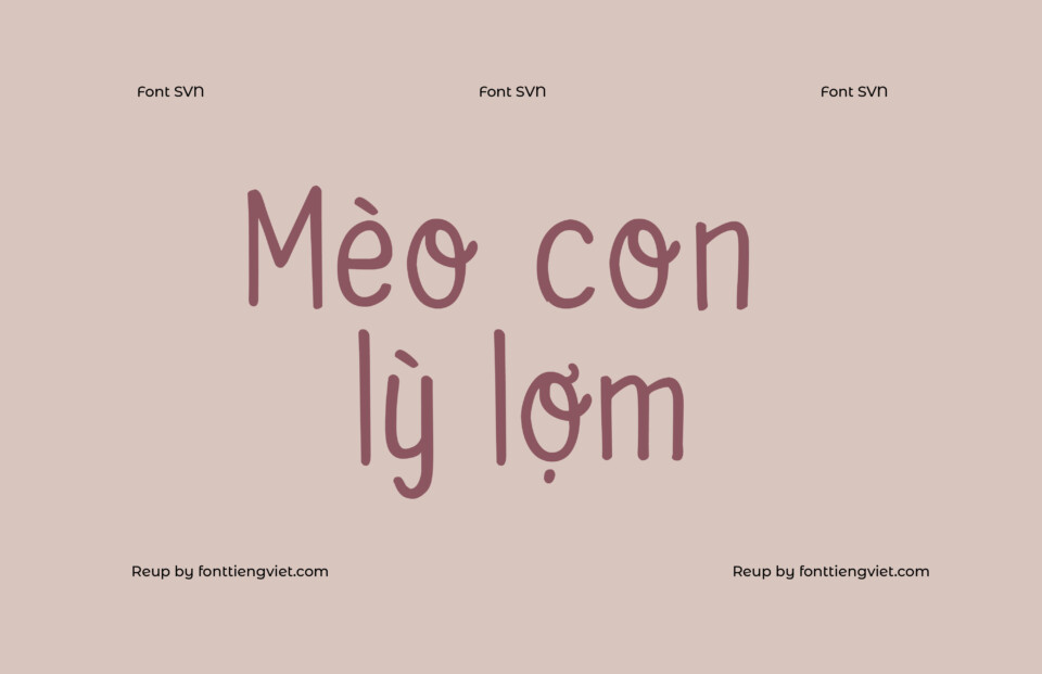 Font Việt hóa SVN The Cat Whiskers