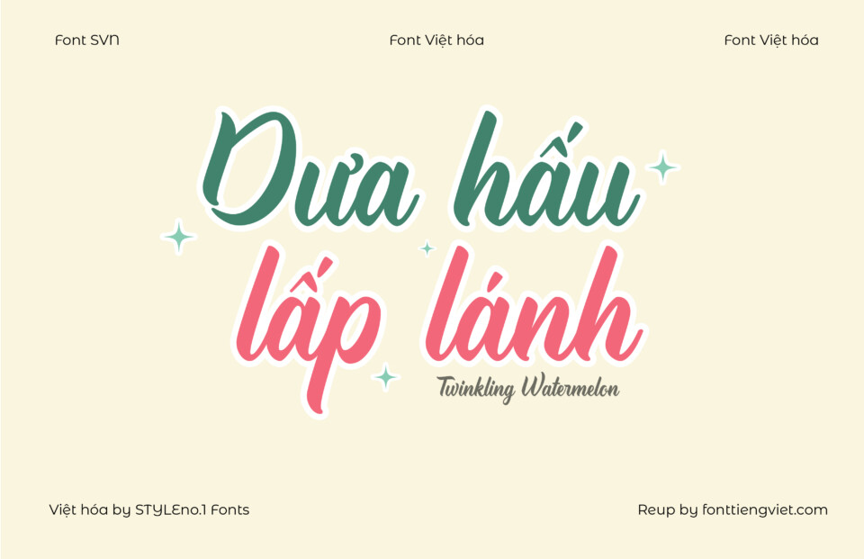 Font Việt hóa SVN Trademark