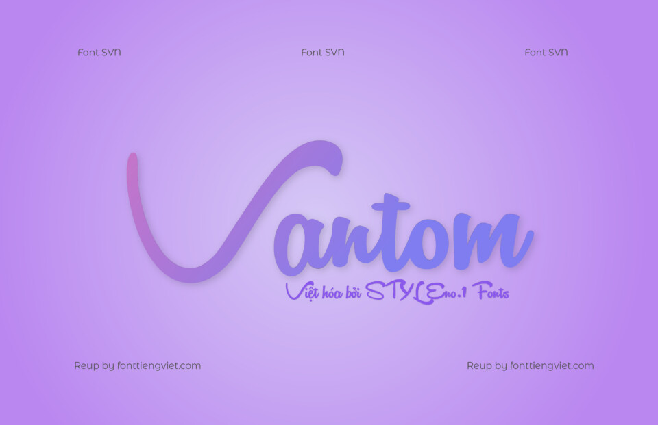 Font Việt hóa SVN Vantom