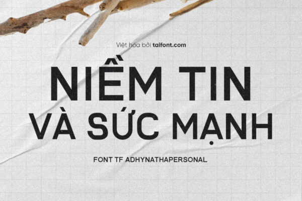 Font Việt hóa TF AdhynathaPersonal