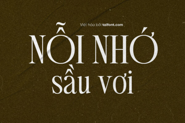 Font Việt hóa TF Aglio Picasso