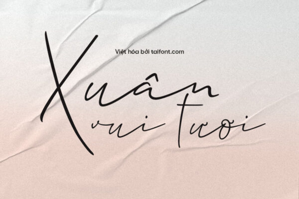 Font Việt hóa TF Allison Script – Font Chữ Ký Việt Hoá Tinh Tế Cho Thiết Kế Thiệp Cưới, Thiệp Mời