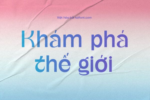 Font Việt hóa TF Ampista – Font không chân hiện đại, cá tính cho thiết kế logo và in ấn