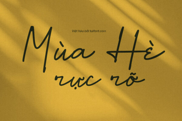 Font Việt hóa TF Amrack Signature