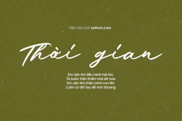 Font Việt hóa Font Việt hóa TF Antares Nummer – Font viết tay thiệp mời