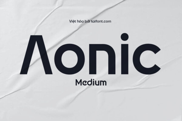 Font Việt hóa TF Aonic Medium