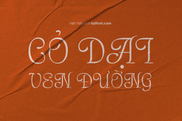 Font Việt hóa TF Artisan Paris
