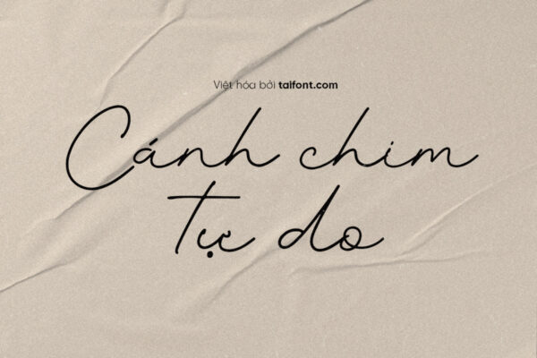 Font Việt hóa Font Việt hóa TF Autthentic – Font việt hóa chữ ký, font thiệp cưới
