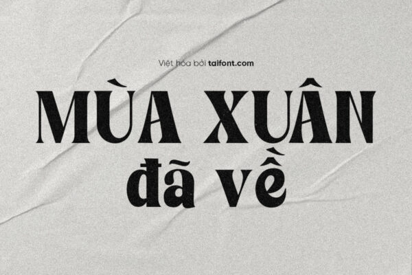 Font Việt hóa TF Avone Series