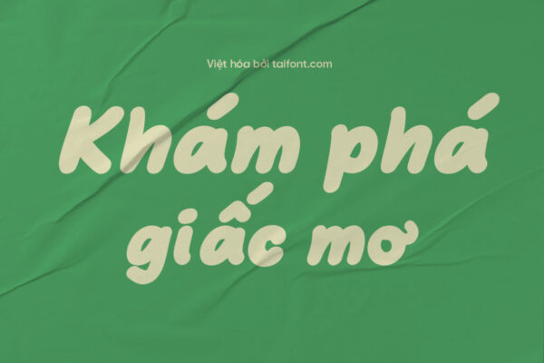 Font Việt hóa TF Bare Marker Bold