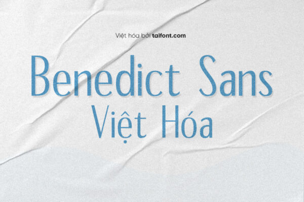 Font Việt hóa TF Benedict Sans Regular