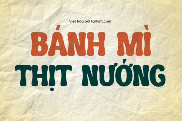 Font Việt hóa TF Bicken – Font Ẩm Thực Miễn Phí Đậm Chất Thiết Kế