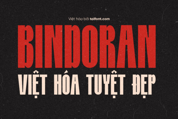 Font Việt hóa TF Bindoran