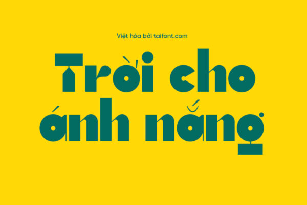 Font Việt hóa TF Bletro