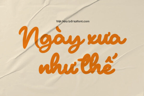 Font Việt hóa TF Bloomy Kiddos