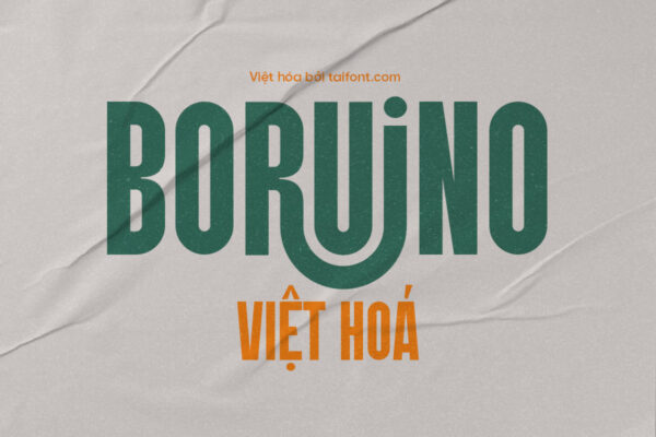 Font Việt hóa TF Boruino