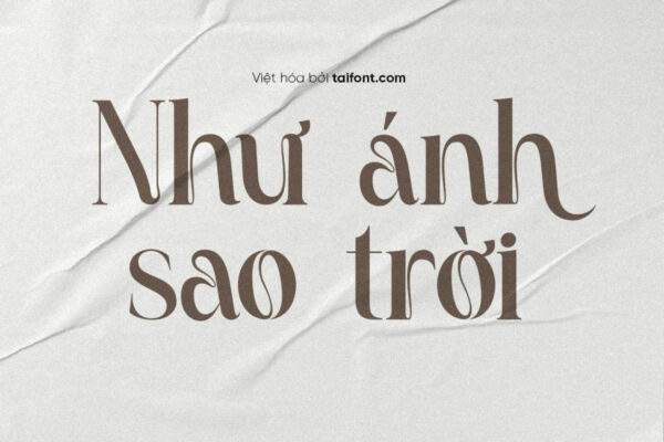 Font Việt hóa TF Bright Glamore – Nhiều glyph đẹp