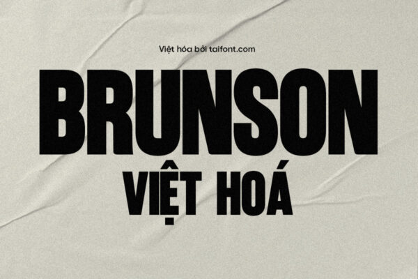 Font Việt hóa TF Brunson