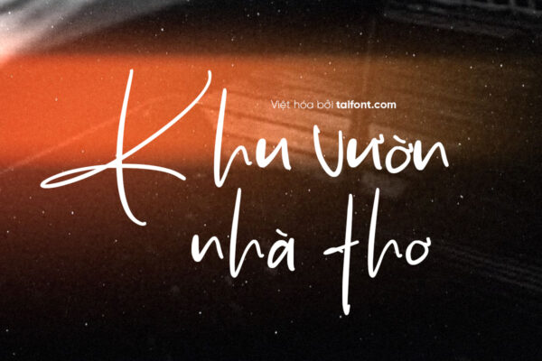 Font Việt hóa TF Bukanyah