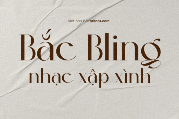 Font Việt hóa TF Colibre Bristole Pro Bold