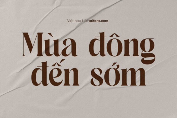 Font Việt hóa TF Copeland – Nét đậm cá tính cho thiết kế tiêu đề ấn tượng