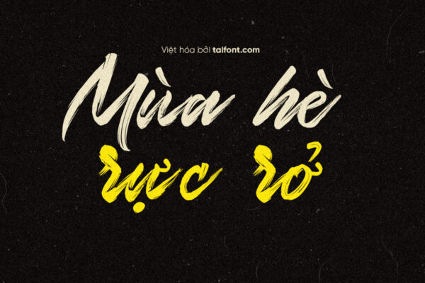 Font Việt hóa TF Deviantly Brush