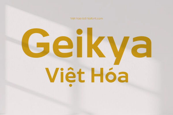 Font Việt hóa TF Geikya