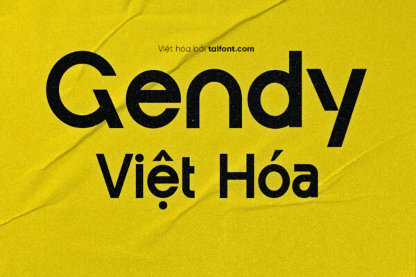 Font Việt hóa TF Gendy