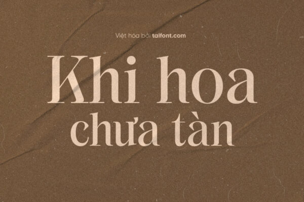 Font Việt hóa TF Gloria Rocha