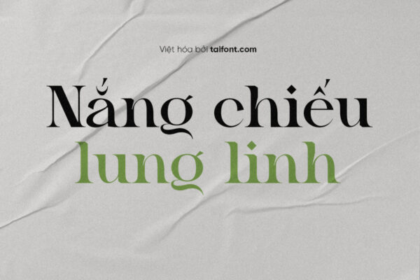 Font Việt hóa TF Gretha Semi Bold