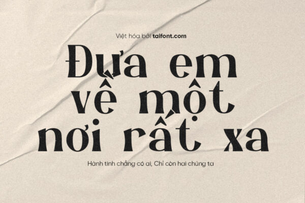 Font Việt hóa TF Groyste