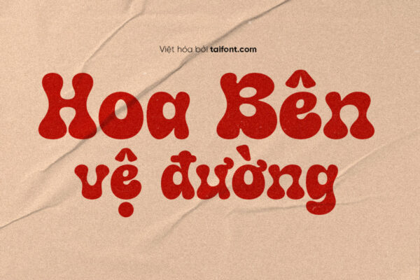 Font Việt hóa TF Hippie Mods – Font tròn mập