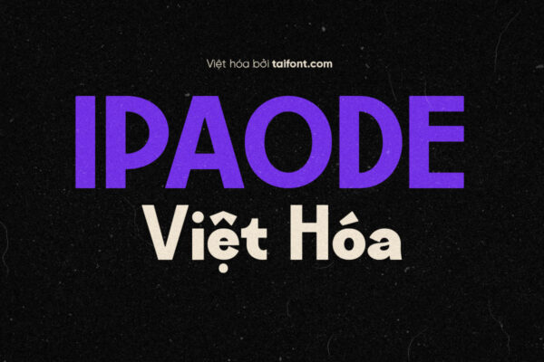 Font Việt hóa TF Ipaode Bold