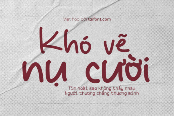 Font Việt hóa TF Kids Only