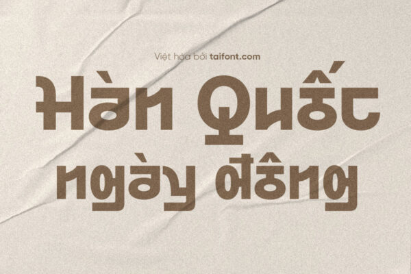 Font Việt hóa TF Korean Strawberry Milk