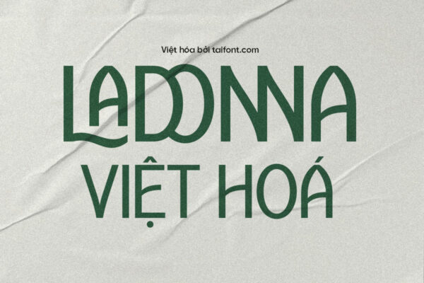 Font Việt hóa TF Ladonna