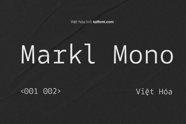 Font Việt hóa TF Markl Mono Regular