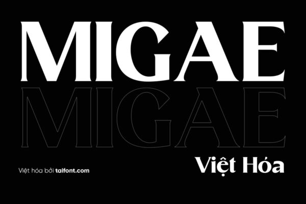 Font Việt hóa TF Migae Semi Bold