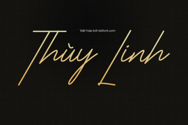 Font Việt hóa TF Palkofet – Font chữ ký, font thiệp cưới