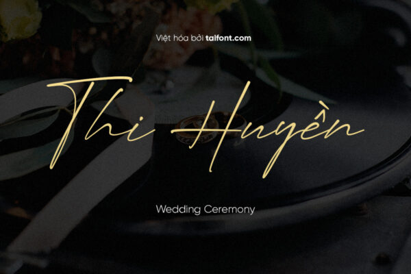 Font Việt hóa TF Permatha Signature – Font thiết kế thiệp cưới