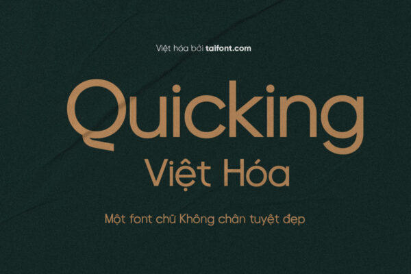 Font Việt hóa TF Quicking