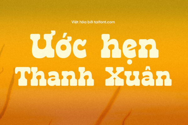 Font Việt hóa TF Raken – Font trang trí đậm nét, lý tưởng cho thiết kế vintage, banner cổ điển