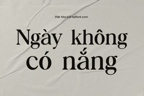 Font Việt Hóa TF Retro Gramophone – Cổ Điển &amp; Ấn Tượng Cho Quảng Cáo