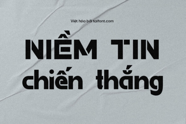 Font Việt hóa TF Rises – Font Trang Trí Đậm Nét Cho Thiết Kế Logo Và Poster