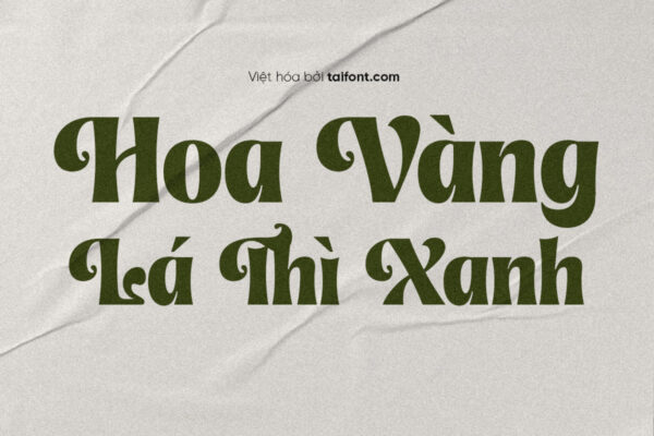 Font Việt hóa TF Rolie Twily