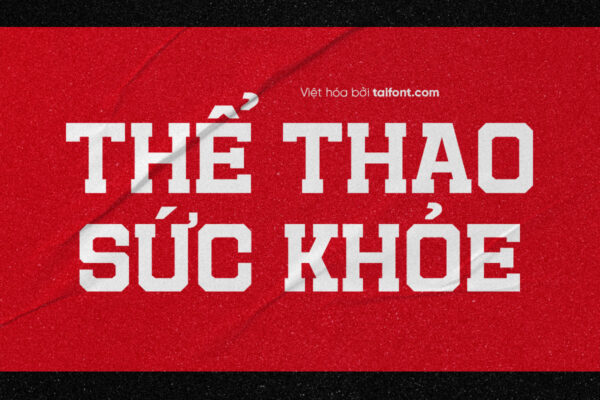 Font Việt hóa Font Việt hóa TF Runking Semibold – Font cho thiết kế bóng đá, thể thao