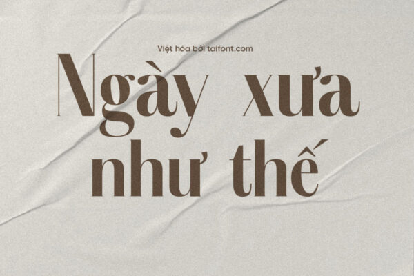 Font Việt hóa TF Semiflora